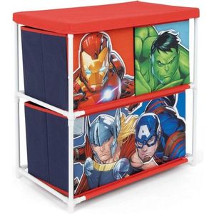 Marvel - Avengers - Opbergplank - Transparant - Met 3 Laden - 53x30x60cm