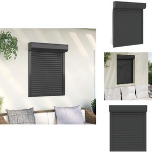 vidaXL Rolluik - Rolluiken - Jaloezieën - Jaloezieën - Rolluik 70x100 cm aluminium antracietkleurig
