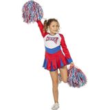 Cheerleader rood/wit/blauw (mt 104)