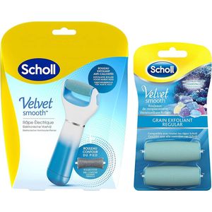 Scholl Velvet Smooth - Elektronische Voetvijl - Eeltverwijderaar - 2 Stuks - Extra Fijn