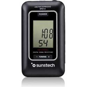 Transistor Radio Sunstech RPD12BK AM/FM LCD Zwart