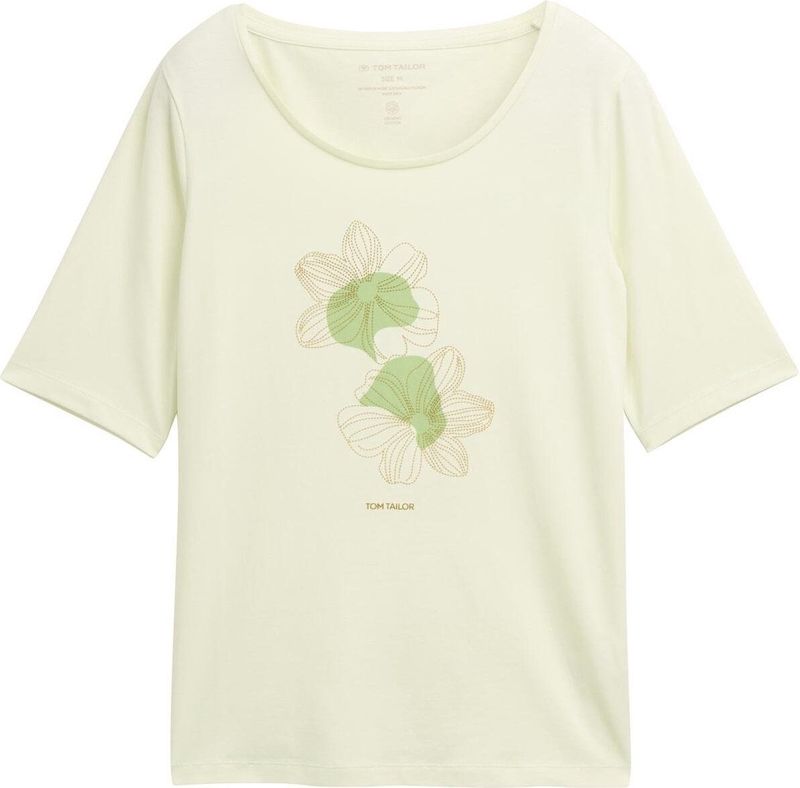 TOM TAILOR - T-shirt - Touch Of Mint - Dames - Met Print