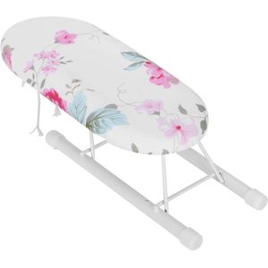 Mini-Strijkplank van Zuiver Katoen Opvouwbaar met Bloempatroon 1 voor Gebruik Thuis