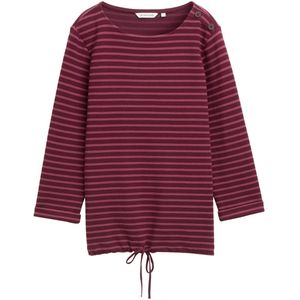 TOM TAILOR T-shirt voor dames, 38582 - Green Offwhite Thee Stripe, XL