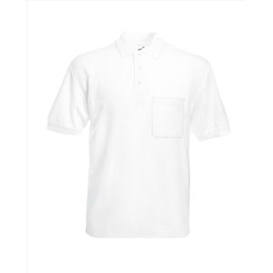 Wit Polo shirt Fruit of the Loom XXXL
