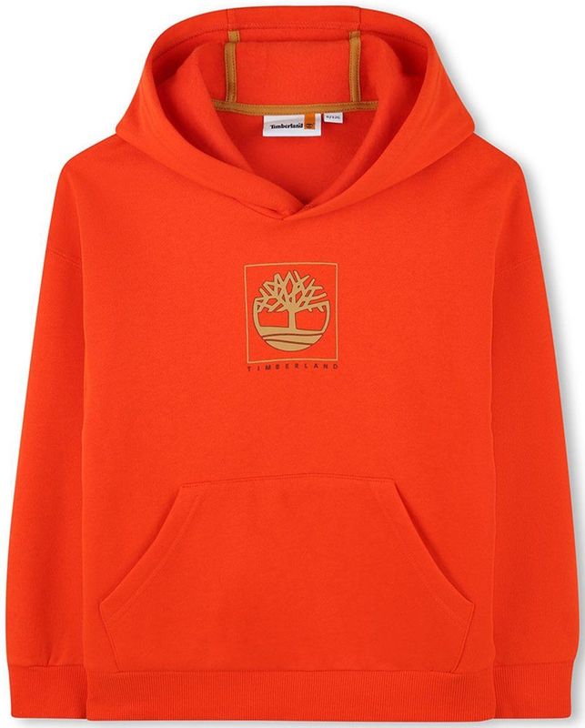 Timberland - T60318 - Hoodie - Oranje - 4 Years - Jongens