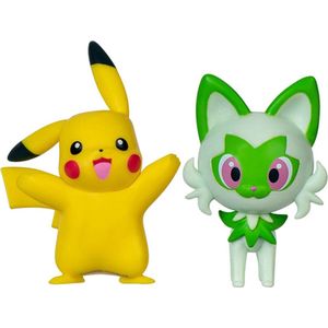 Pokémon - Pikachu & Sprigatito - Jazwares Battle Figure Actiefiguren