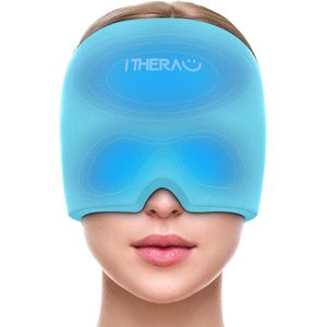 Hoofdpijn Migraine Relief Gel Cap Koude Therapie Cap Comfortabel Blauwe Migraine - Verlichting - Comfort
