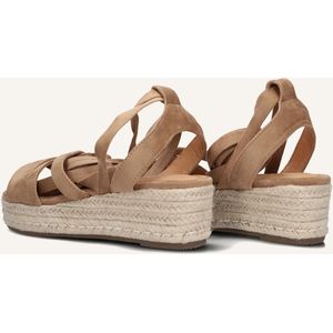 Omoda - Beige Suède Espadrilles - Dames