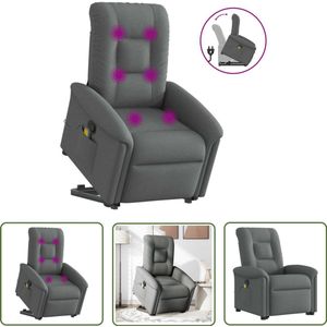 vidaXL Draaibare Sleutel - Dynamische Sleutel - Sta-op-massagestoel verstelbaar stof donkergrijs - Gereedschapset - Mechanica Tools - Sleutelsysteem