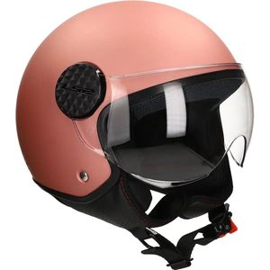 LS2 Sphere II Pilot OF558 Rosé Gold maat XS Scooterhelm - Motorhelm met Jethelm Design