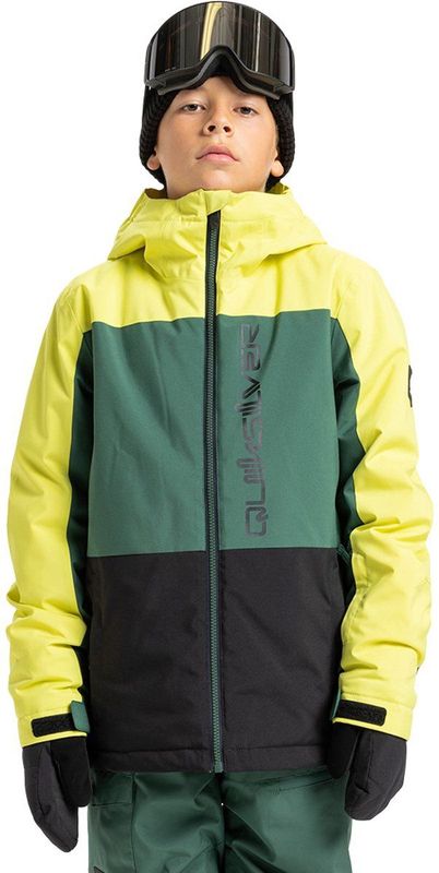 Quiksilver - Side Hit Block - Jas - Geel - Jongens 10 Jaar