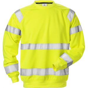 Fristads Hi Vis Sweatshirt Klasse 3 7446 Shv - Hi-Vis geel - M