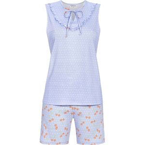 Luchtblauwe shortama kersen Ringella - Blauw - Maat - 38
