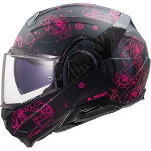 LS2 FF910 Advant II systeemhelm Sophia zwart roze