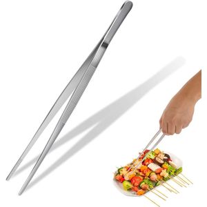 Keuken Pincet 30 cm Roestvrij Staal Professioneel Antislip Grill Pincet Vleestang Braadtang