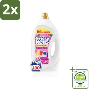 Frisse Reus - Vloeibaar Wasmiddel - Orchidee - Gekleurde Was - 65 Wasbeurten - Voordeelverpakking - 2 stuks - Wasmiddel - Orchidee geur