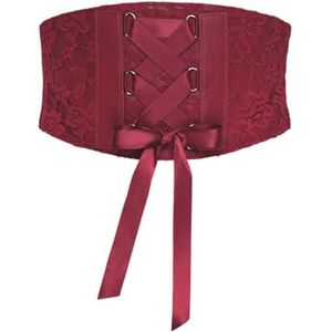 Elastische Corsetriem Met Vetersluiting - Vintage Inspiratie