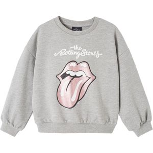 The Rolling Stones - Sweatshirt - Gemêleerd Grijs - Meisjes