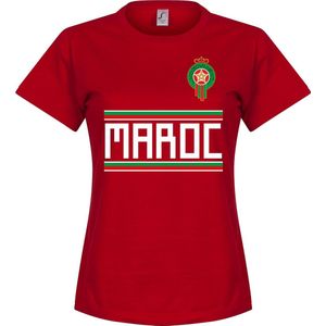 Marokko Dames Team T-Shirt - Rood - L