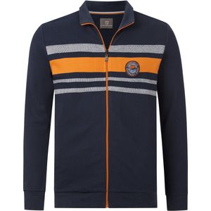 Jan Vanderstorm herren Sweatvest - 60/62 - donkerblauw