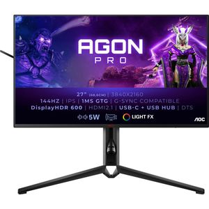 AOC AGON PRO AG274UXP - 4K Nano IPS 144Hz Gaming Monitor - 27 Inch