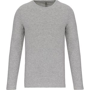 Kariban T-shirt ronde hals lange mouwen K3016 - Light grey heather - M