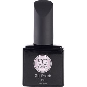 Gelzz Gellak - Gel Nagellak - kleur Platinum Parelmoer P9 - GlitterParelmoer - Transparante kleur - 10ml - Vegan