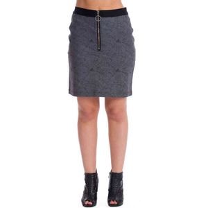 Banned - CREEPY SPIDER Korte rok - S - Grijs