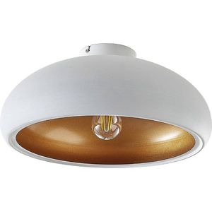 Lindby - plafondlamp - 1licht - metaal - H: 17.4 cm - E27 - wit, goud