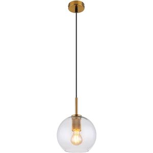 Globo - hanglamp - Adara - messing - glas - Ø 20cm - E27 - 15462H