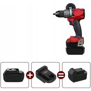 Makita 18V naar Milwaukee 18V accu-adapter/converter (MT20ML)