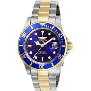 Invicta Pro Diver 26972 Heren Horloge - Waterdicht - Analoog - Quartz Uurwerk - Roestvrij Staal met blauwe Wijzerplaat - 40mm
