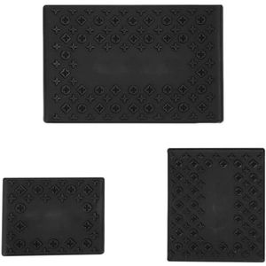 Allecto plus - Set van 3 zwarte antislip siliconen hoezen voor haartrimmergrepen - Rekbare handgreep - Geschikt voor elektrische trimmers en tondeuses - Compatibel met diverse verzorgingstools