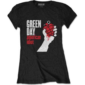 Green Day - American Idiot Dames T-shirt - L - Zwart