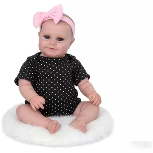 ZIYIUI 24 Inch Reborn Baby Poppen Handgemaakte Zachte