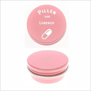 Pillen Blikje Met Naam Gravering - Lorenzo