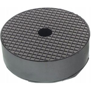 rubberen opname pad 100x30x5 mm 1 gat - steunrubber - beschermrubber