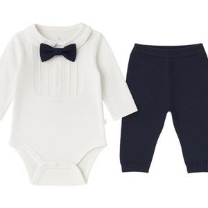 Little Gent - Jongens Kledingset - 3 delig - Maat 0-3 mnd