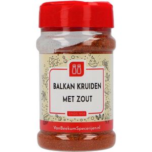 Van Beekum Specerijen - Balkan Kruiden Met Zout - Strooibus 160 gram