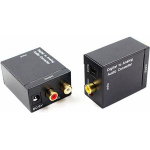 Converter SPDIF digitaal toslink naar RCA analoog audio omvormer