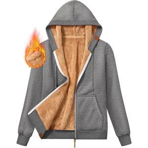 Hooded Sweatshirt voor Dames - Lange Mouwen, Casual, Warm, met Zakken, Met Rits