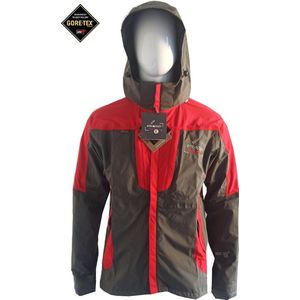 Gore-Tex® Outdoor-strategy regenjas 100% waterdicht ademend warm outer shell rood maat S