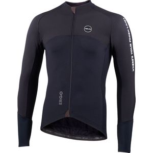 Nalini - Heren - Fietsshirt - Lange Mouwen - Wielrenshirt - Zwart - NEW ERGO XWARM JERSEY - L