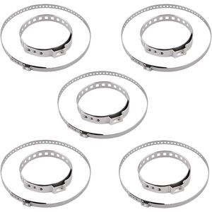 Zeynomax - Verstelbare As Balg Klemmen Set voor Voertuig - Roestvrij Staal - 10 Stuks (5 Klein en 5 Groot) - CV Pakking - Gimbal Balg Halsband - Voertuig Klemmen Kit