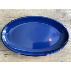 Melamine ovale schaal, donker blauw, large
