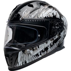 Motor Integraal Integraalhelm EROS BEEST Zwart Glanzend M van MOTOBLOUZ