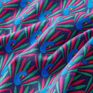 vidaXL-Kinderrok-pauwenprint-92-marineblauw