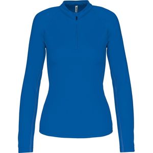 SportSweatshirt Dames M Proact 1/4-ritskraag Lange mouw Sporty Royal Blue 100% Polyester