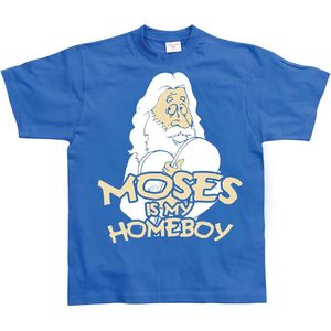 Hybris Moses Is My Homeboy T-Shirt SH-1-10913-Poly Blue-S